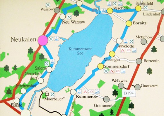 Umgebungskarte Kummerower See